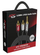 Καλώδιο ATC HQ 3.5mm M / 2 x RCA 10m